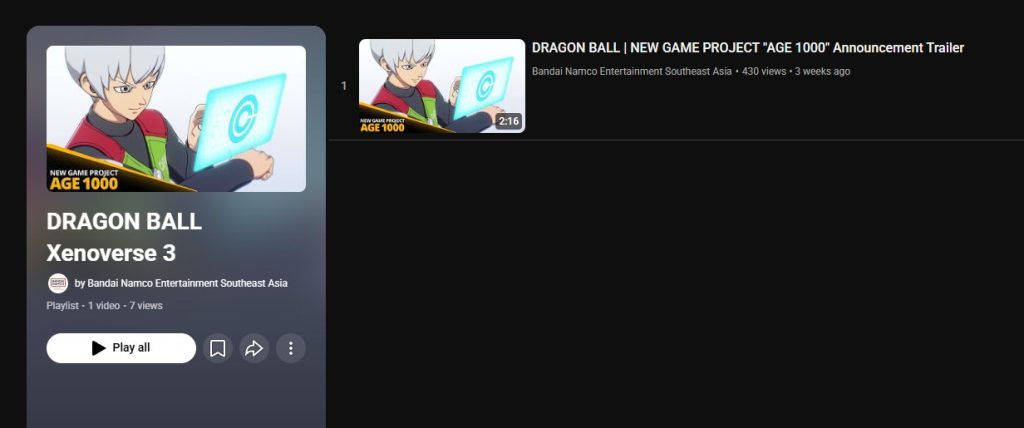 Dragon Ball Xenoverse 3 : l’identité du « Project AGE 1000 » révélée - Image 01 (February 22, 2026)
